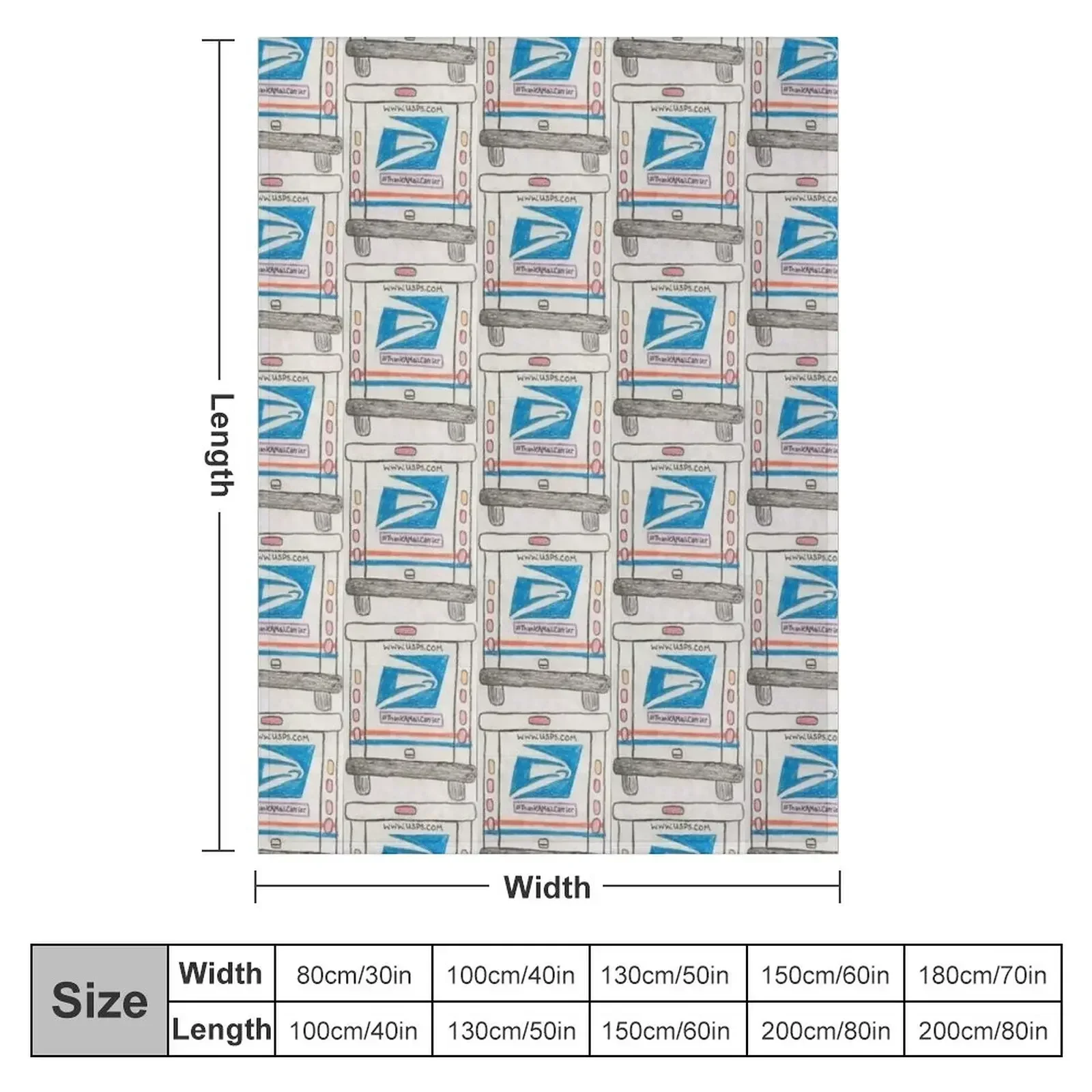 Thank a Mail Carrier Throw Blanket Bed linens for sofa Designers Plaid Bed Personalized Gift Blankets
