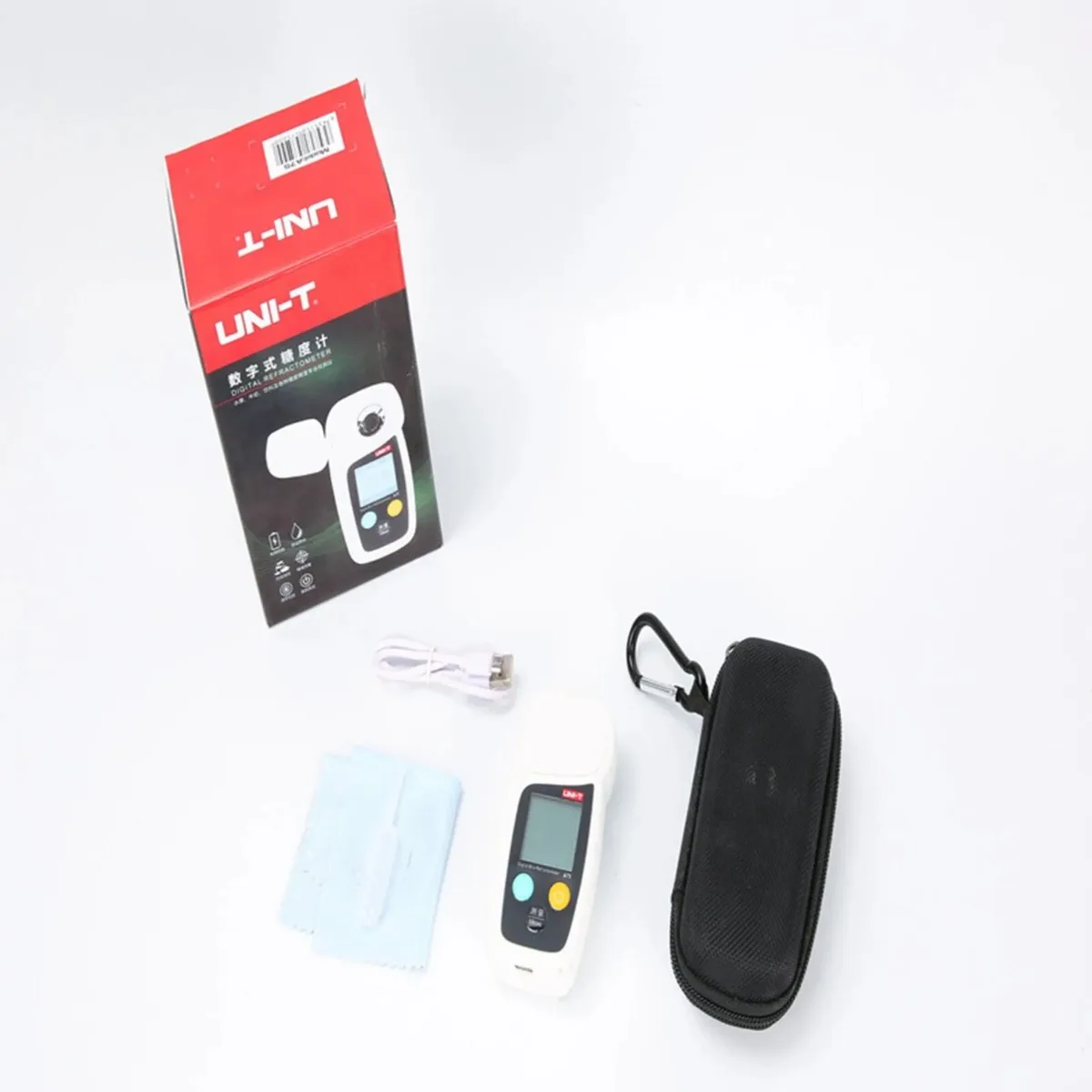 1PC NEW UNI-T A75 Digital Brix Refractometer 0.0-32% In Stock Fruit Sugar Solution Tester Refractive Index Meter Original Box