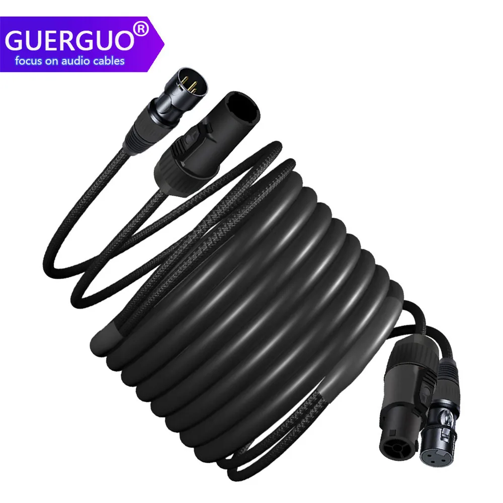 Powercon DMX Combo Cable,3Pin XLR & Waterproof Powercon Plug Compatible Combi Cable for Moving Heading Lighting