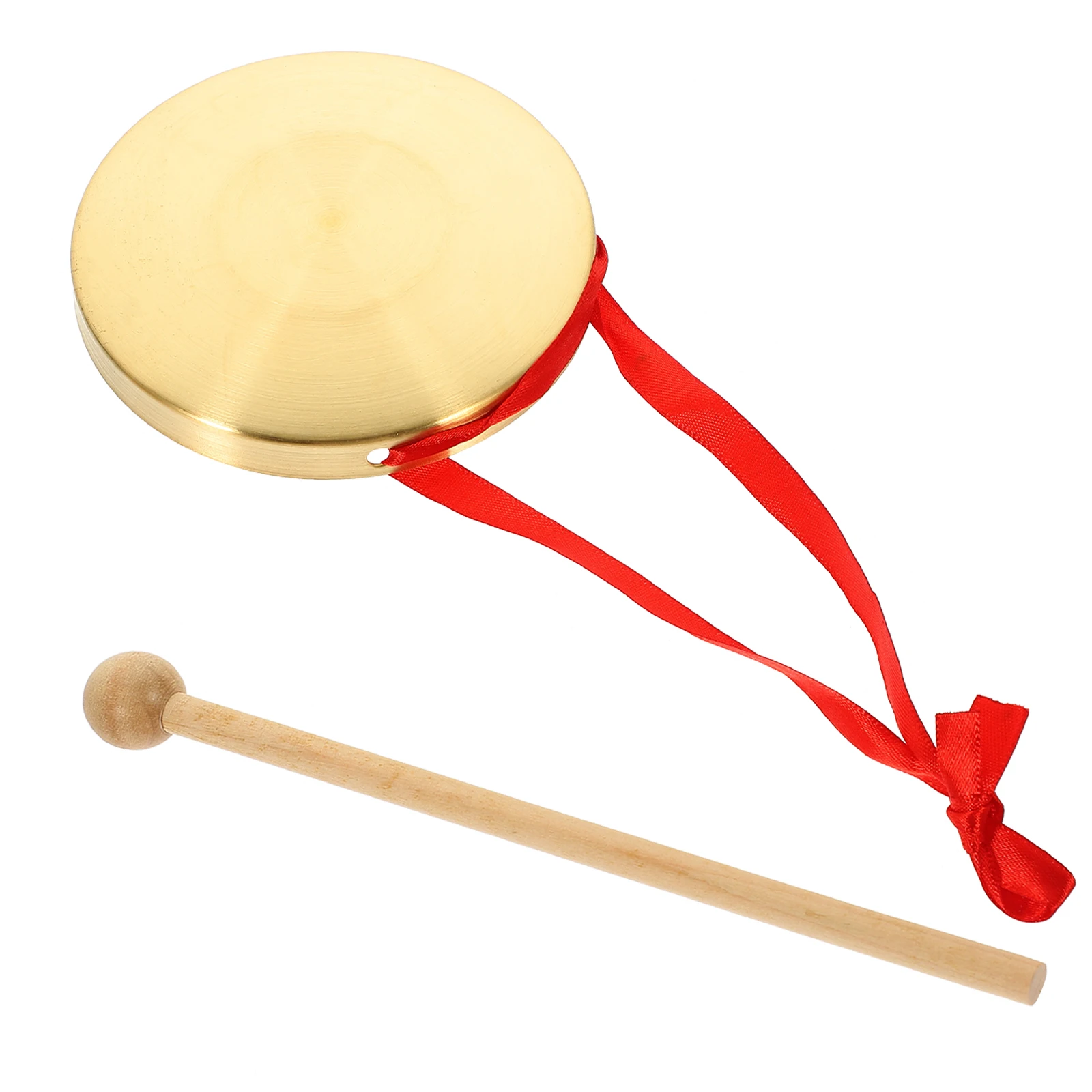 

Mini Copper Gongs Drums Golden Chinese Musical Instruments Kids Toys Sturdy Durable Pure Sound Performance Resonant Suitable