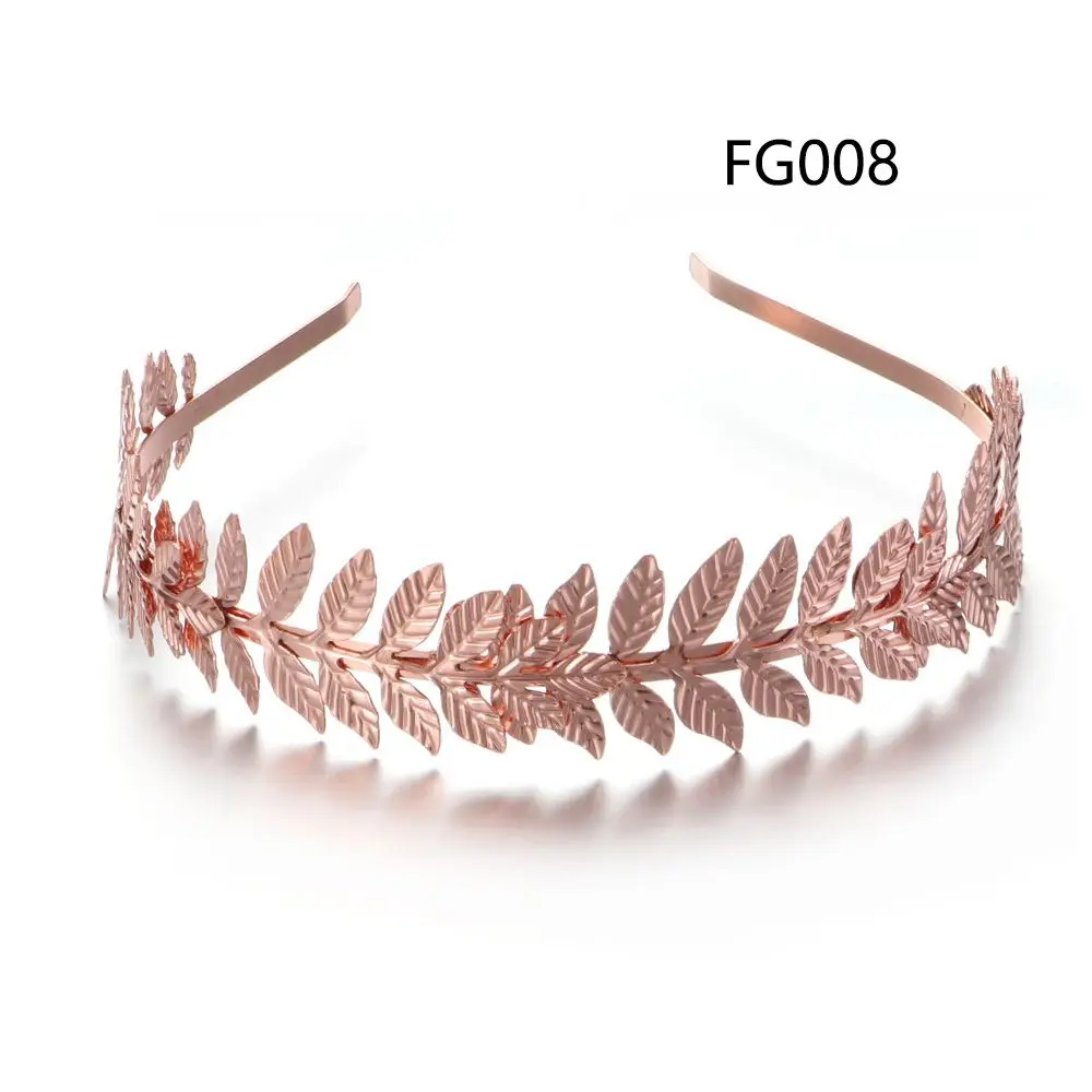 Retro Crowns Tiara Hair Jewelry Wedding Hair Accessories Leaves Hair Bands Hair Hoop Bride Headbands