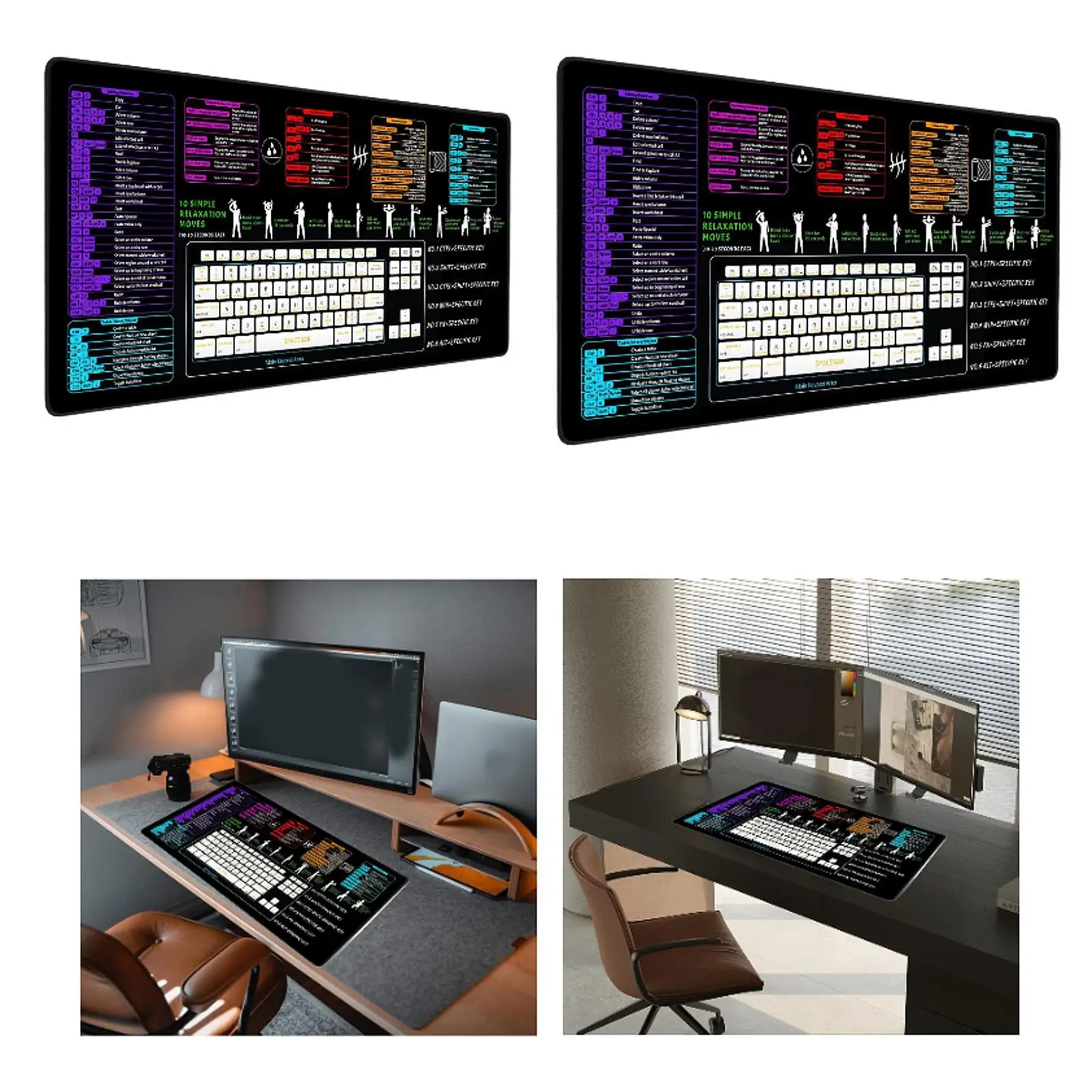 Tombol Pintasan Excel Alas Mouse Alas Tulis Meja Alas Mouse Gaming Diperpanjang