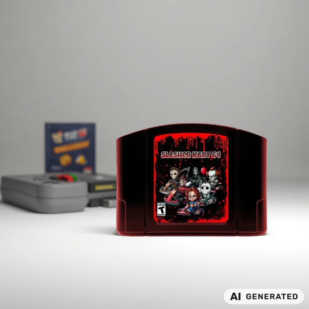 Slasher Kart N64 Game Cassette 64-Bit US Version English Language Compatible with Nintendo 64 Collectible Toy Gift Item