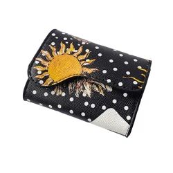 Short Folding Wallet Card Holder 2-in-1 Compact Coin Purse 2023 New Soft Calfskin Multi-Card Wallet