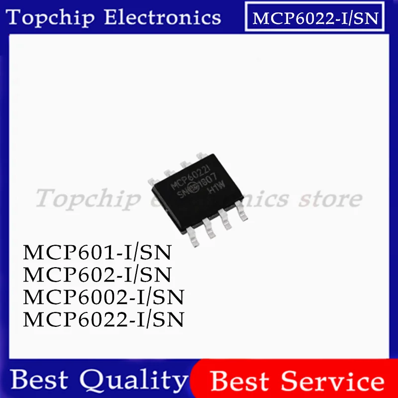 10pcs MCP6022-I/SN SOP-8 MCP6022 MCP6002-I/SN MCP602-I/SN MCP601-I/SN MCP6002I MCP602I MCP601I MCP6022I