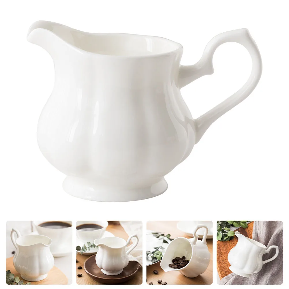 

Practical Ceramic Milk Jug Heat Resistant Coffee Creamer Pitcher Multipurpose Beverage Cup Creamer Pitcher