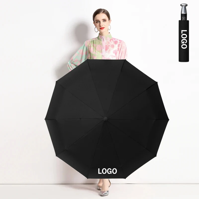 Personality Car Logo Umbrella Automatic Male Female Rainproof Windproof Sun UV Parasol For MERCEDES BENZ BMW AUDI MAYBACH MINI