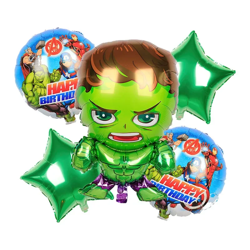 Cudowne przyjęcie urodzinowe dla dzieci dekoracyjny balon ustawione motyw Avengers rysunkowy kapitan Amerykę Iron Man Hulk