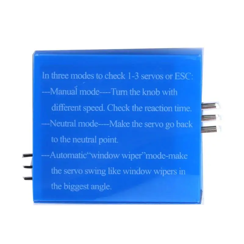 Rc servo tester 3ch digital multi ecs consistência controlador de velocidade verificador ajuste engrenagem direção testador ccpm mestre para rc