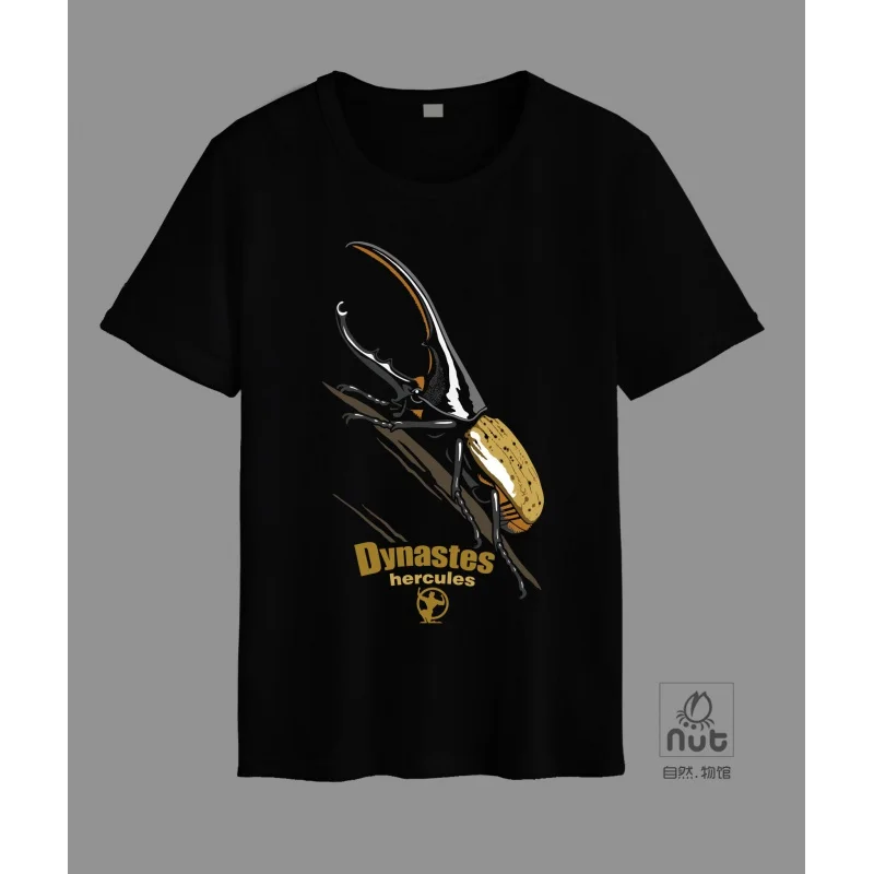 Dynastes Hercules Beetle Printed Family Set T-Shirt Cotton O-Neck Short Sleeve Tee Insect Lovers Gift Family Matching Outfit