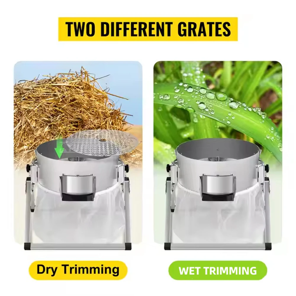 16 Inch Stainless Steel Leaf Cutter Lawn Mower Leaf Sprout Trimmer for Garden Care