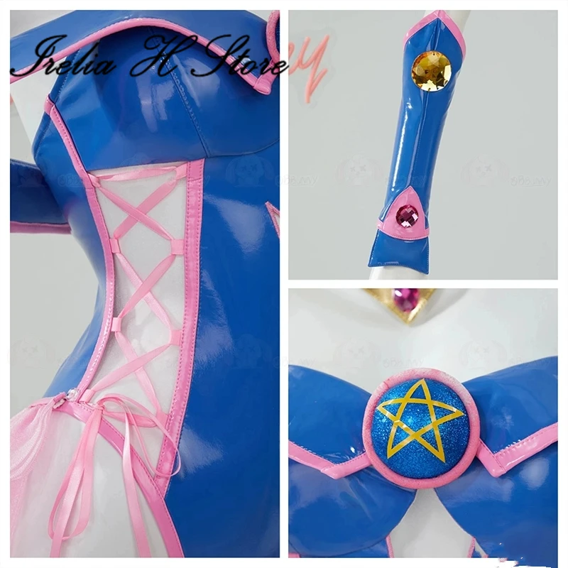 Irelia H Store Mana from Black Magician Girl Mana Cosplay Costume for women sexy pu leather bunny girl suit Anime