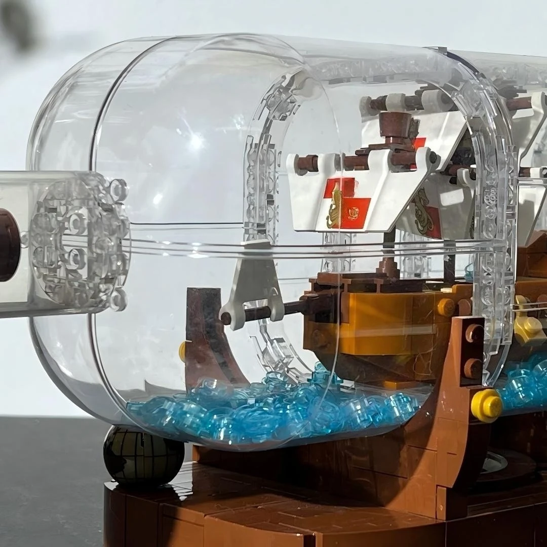 Coloque a Garrafa no Recipiente 21313 Conjuntos de Blocos de Montar Adequados para Presentes de Aniversário Compatíveis com Partículas Lego, 962 peças.