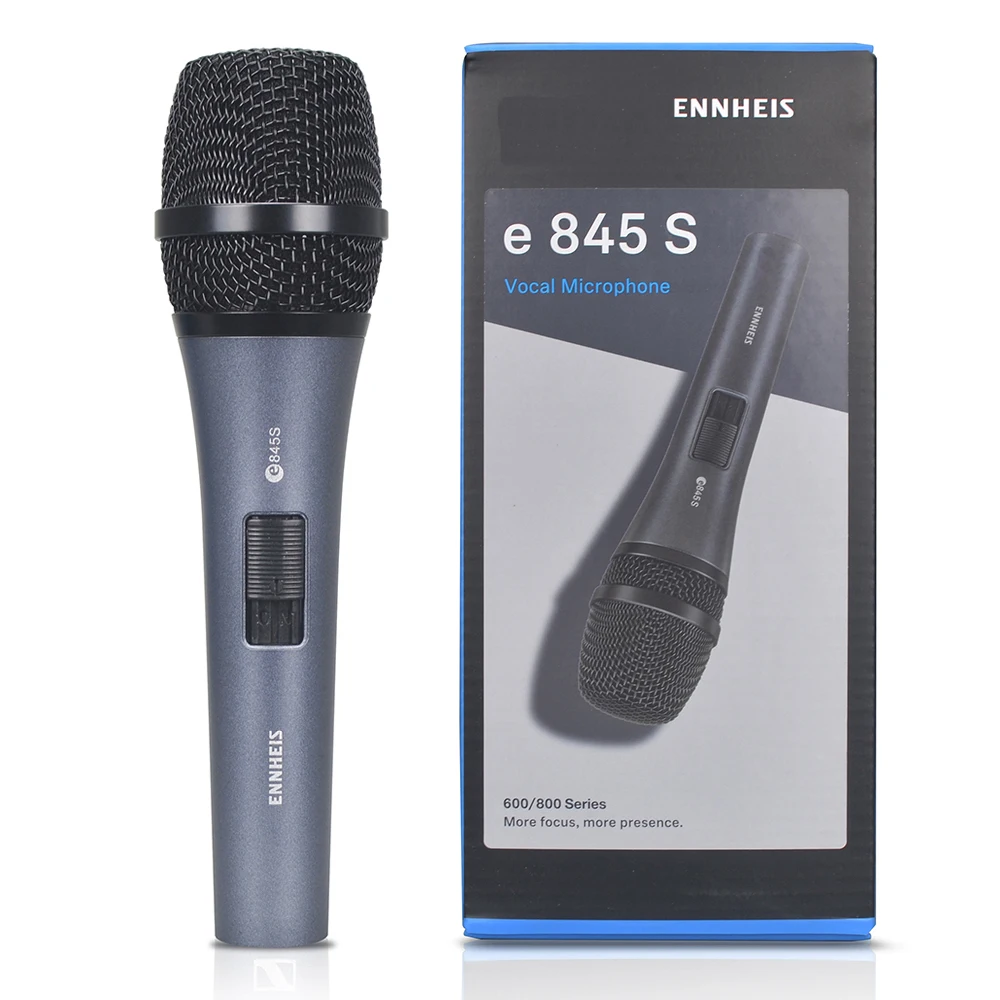 

Микрофон E845S для игр, проводной динамический микрофон, передатчик для записи, караоке, сценического пения, E845S