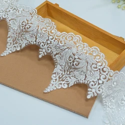 5-10-15Yards.Superior Quality  White Sewn Bead Lace Lace Head Veil, Wedding Dress,Decorative Accessories, Lace Handmade DIY .