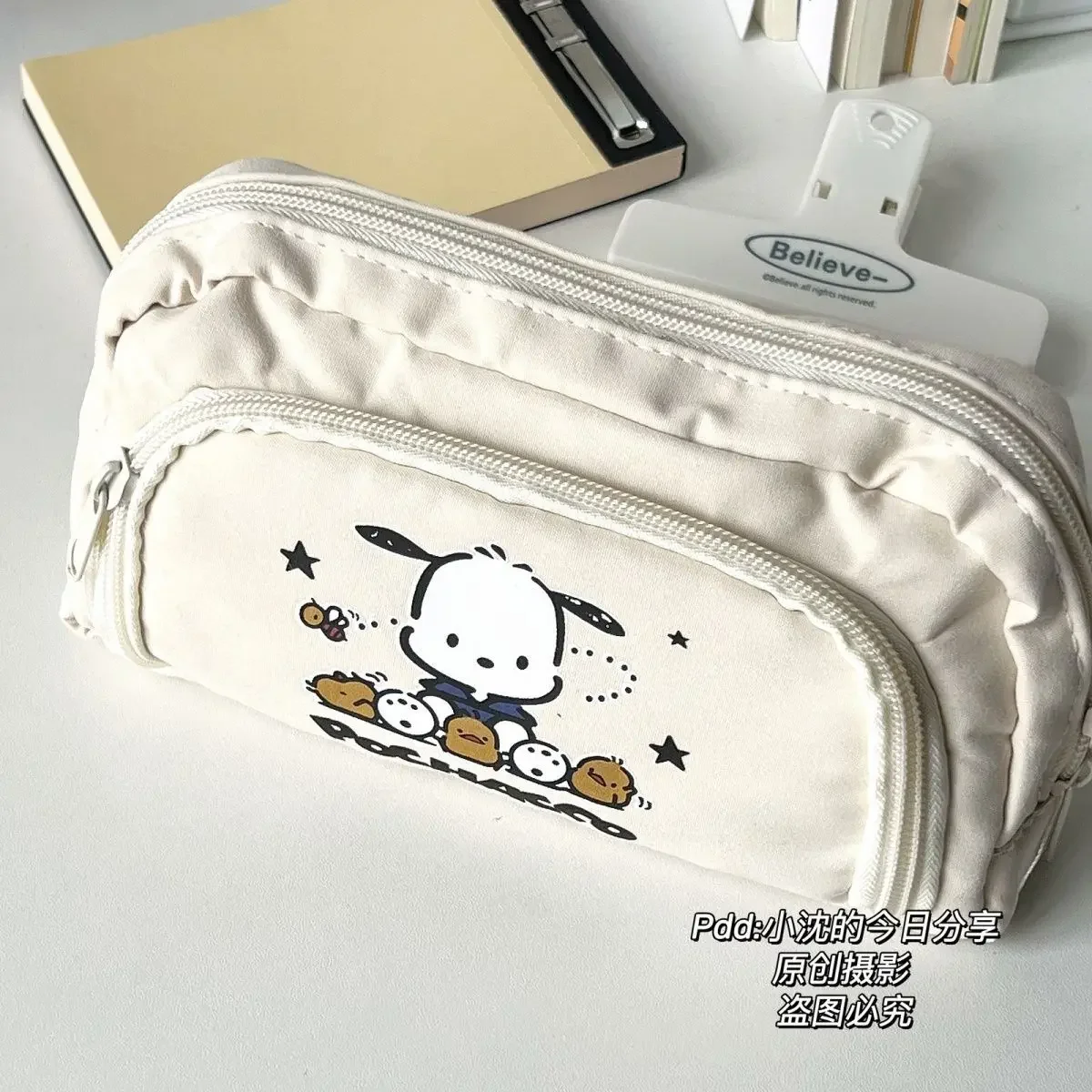 

Pochaccos Pencil Cases Kawaii Pen Bag Student Pencil Box Stationery Case for Girls Boys Stationery Organizer School Supplies