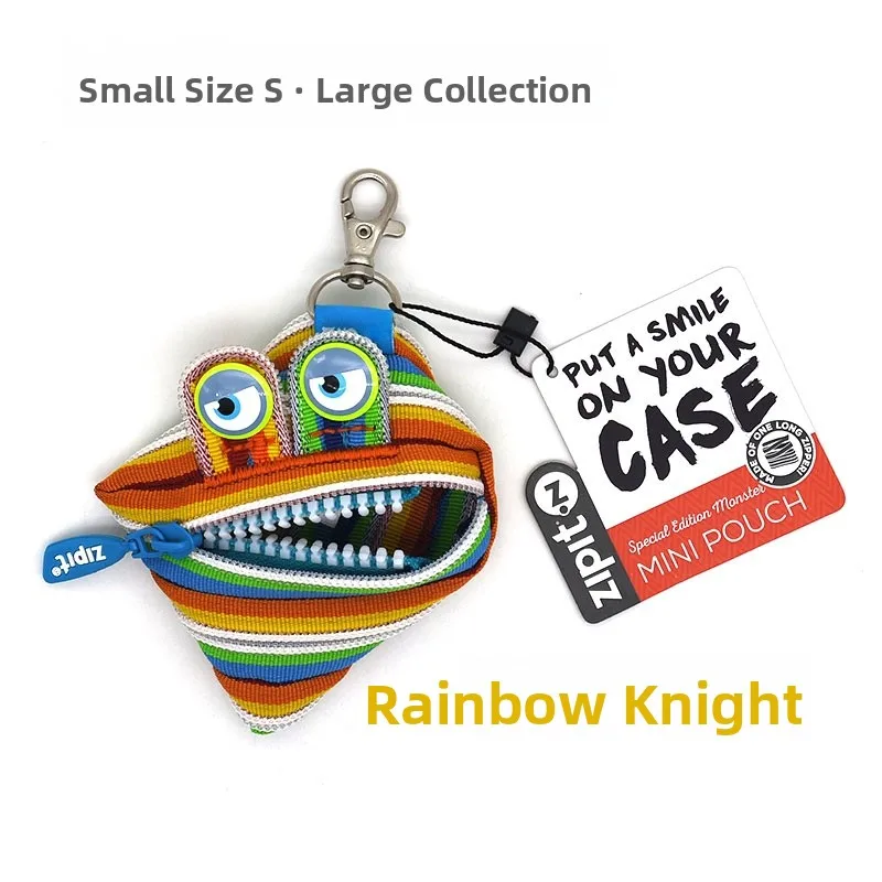 

Брелок-кошелек Zipit Rainbow: креативный подарок, монетница на молнии, простой современный дизайн, мультяшные элементы, праздничные принадлежности