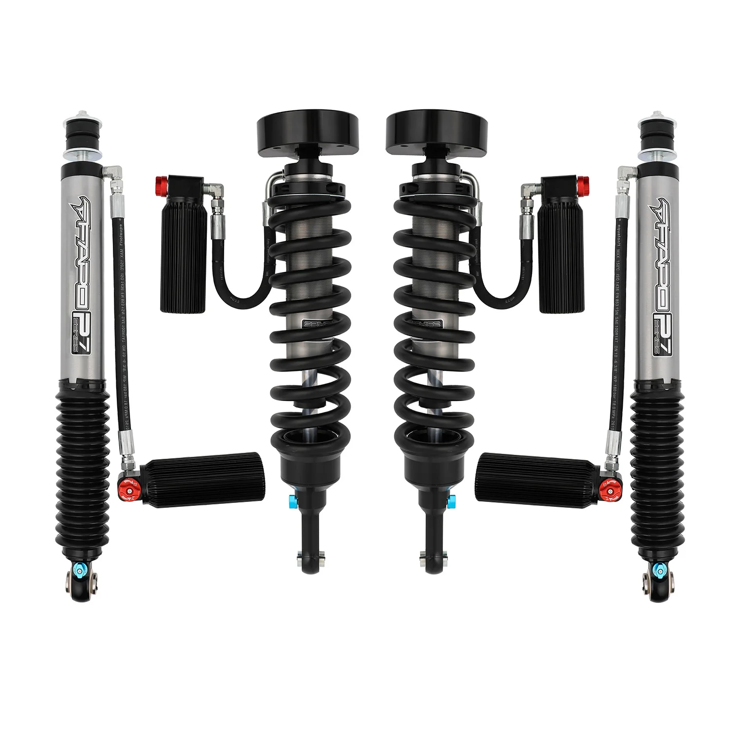 

FAPO PA165470+PA265470 For Toyota Cruiser LC200 Adjustable Damper Lift 2" Universal Coilover Shocks Suspension Lift Kit