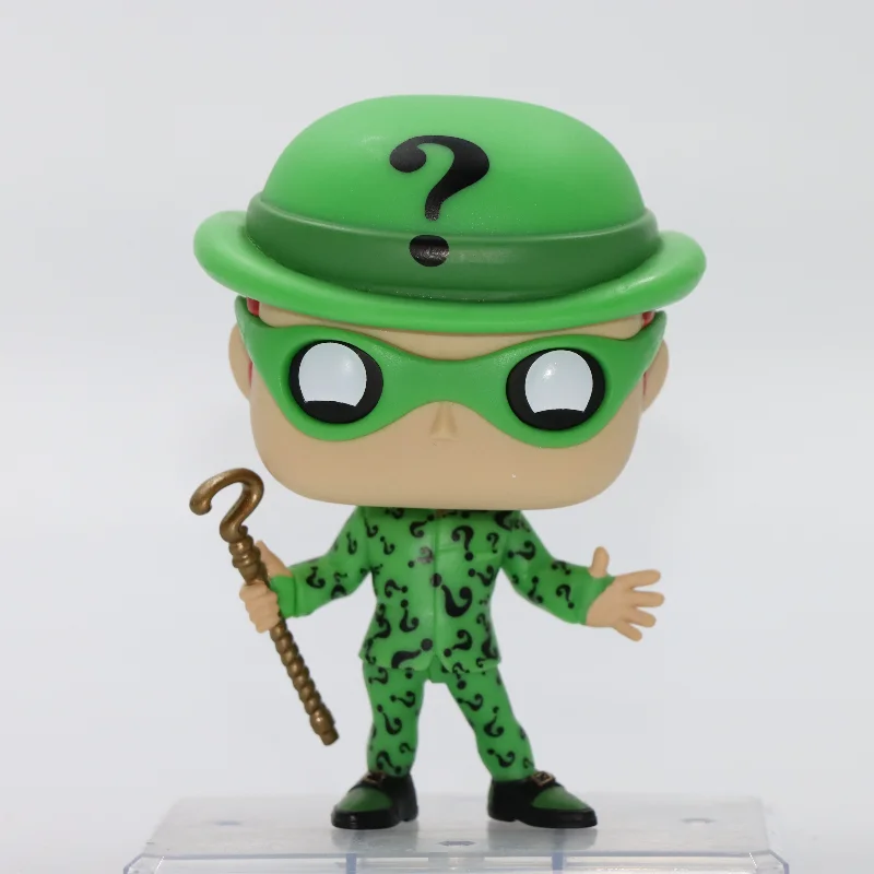 Original Funko POP Heroes Series Batman Forever Anime Figure The Riddler #340 Action Figure Doll Model Toy Gift for Kids