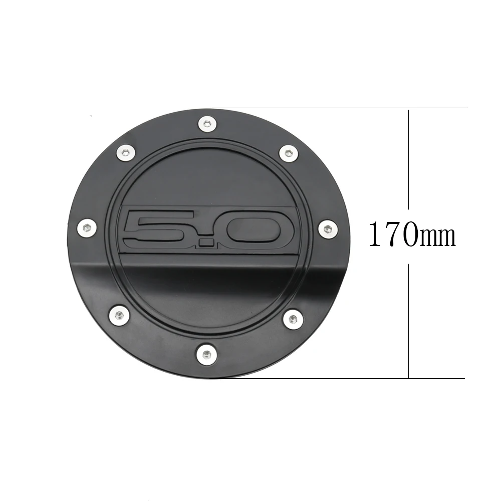 For Ford Mustang GT 5.0 2015-2019 Car Fuel Filler Door Cover Gas Tank Cap Automobile Styling Mouldings Accessories