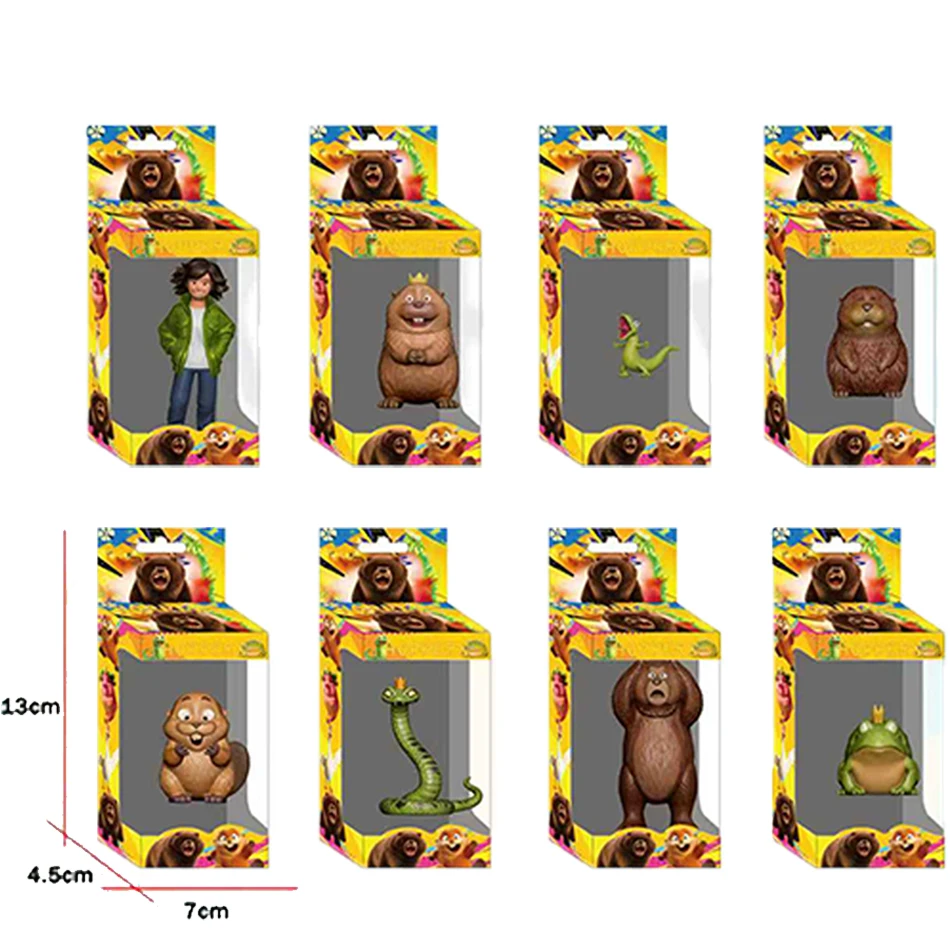 New 8 styles of beaver renovation plan series featuring small statue models with keychains and boxes as children's gifts