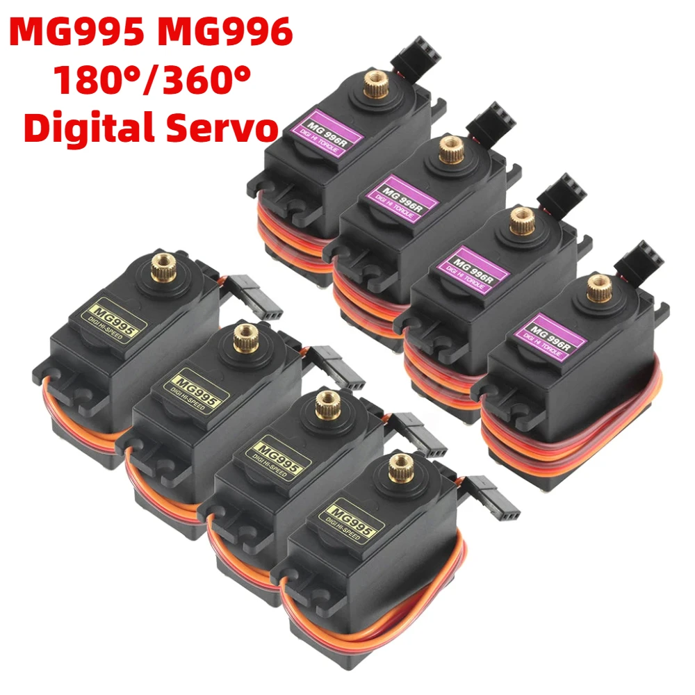 13kg 15kg Metal Servos Digital MG995 MG996 180/360degre Servo Metal Gear Motor For UNO Robotic Arm Car RC Helicopter For Arduino