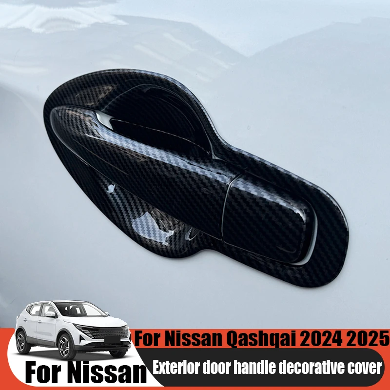 

Для Nissan Qashqai 2024 2025 модифицированная автомобильная дверная ручка, дверная чаша, декоративная крышка, износостойкие товары для наружного украшения автомобиля