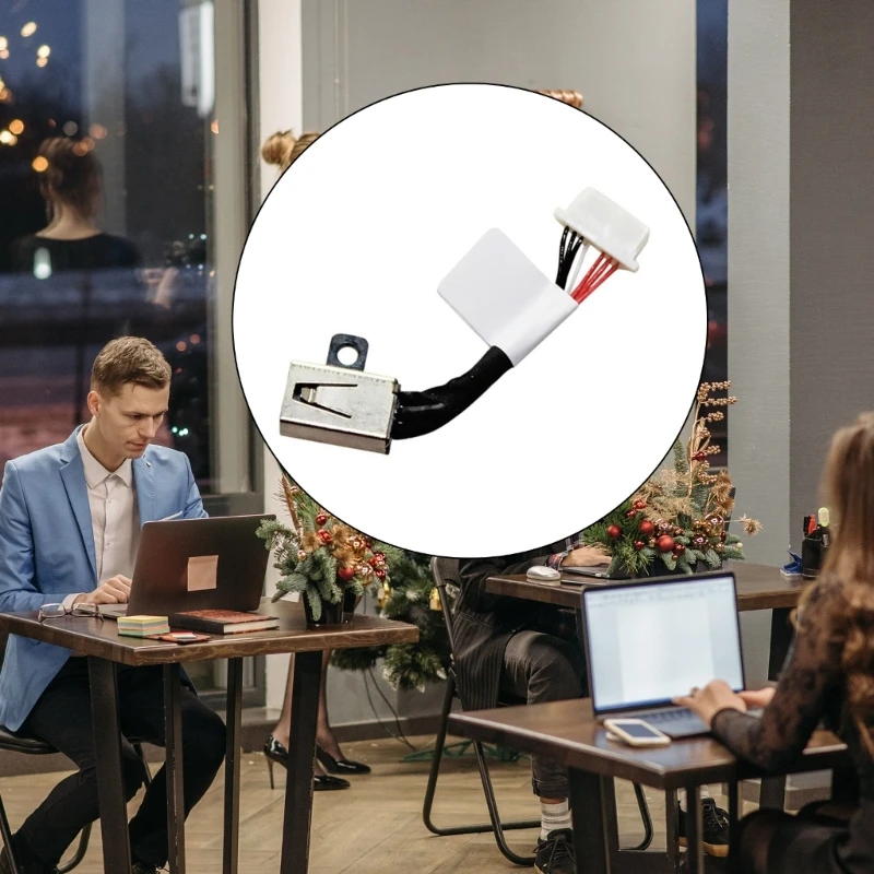 Power Cable Charging Port Harness Cable Replacement for 13 7347 7348 7352 P57G 11 Laptops Accessory