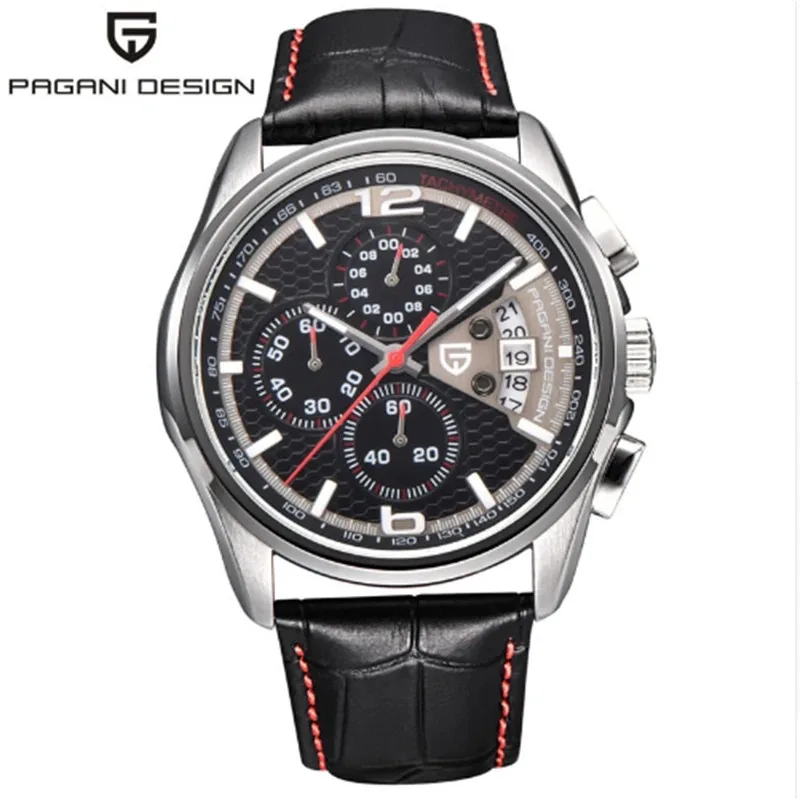 Pagani design luxury brand men\'s sports chronograph quartz multi-functional diving watch leisure multi-functional waterproof