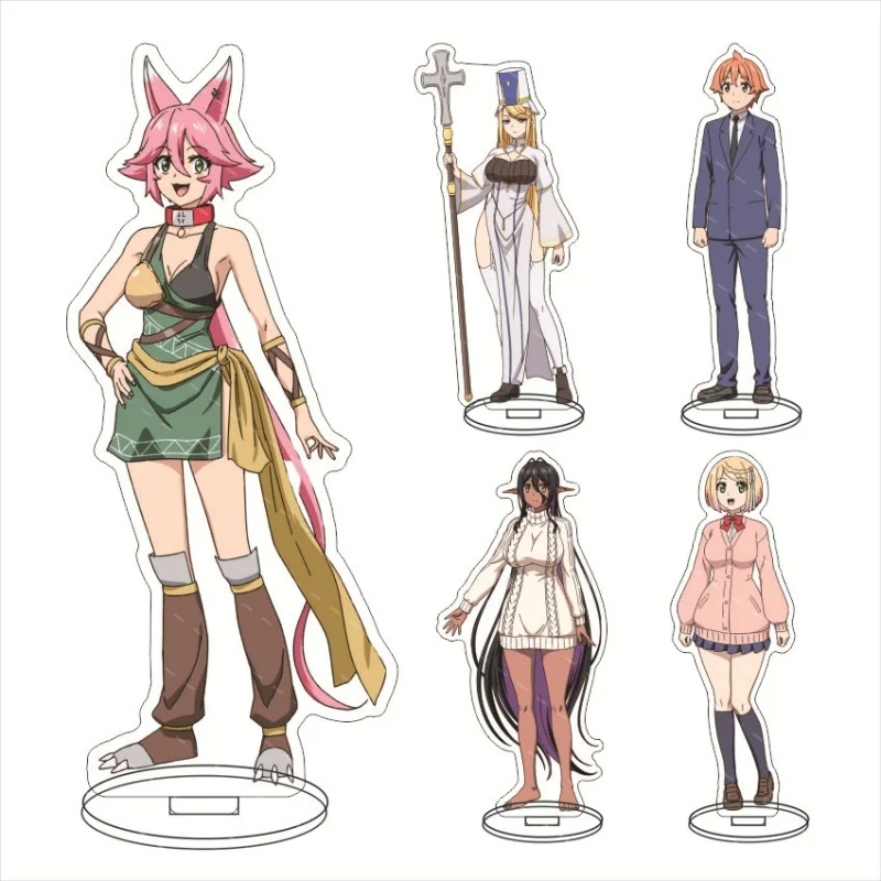 16cm Anime Yandere Dark Elf Marybell Hinata Kira Cecil May Cosplay Stand Plate Cartoon Figure Character Model Prop