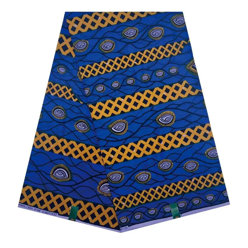 High Class Designs Ankara African Wax Veritable Dutch Super Guaranteed Super Real Wax Print Fabric  Hollandais 100% Cotton Wax