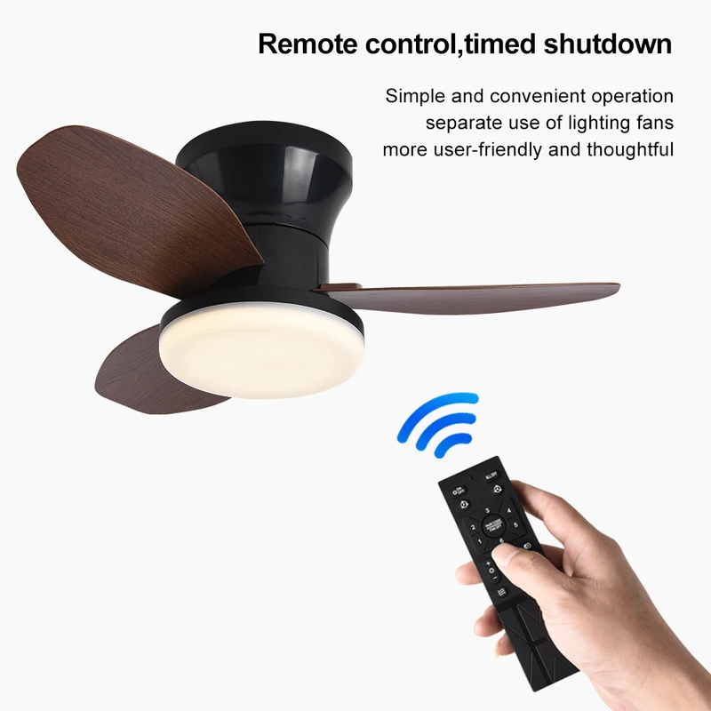 Luminária de Teto com Ventilador Nórdica Moderna para Quartos — foto 4