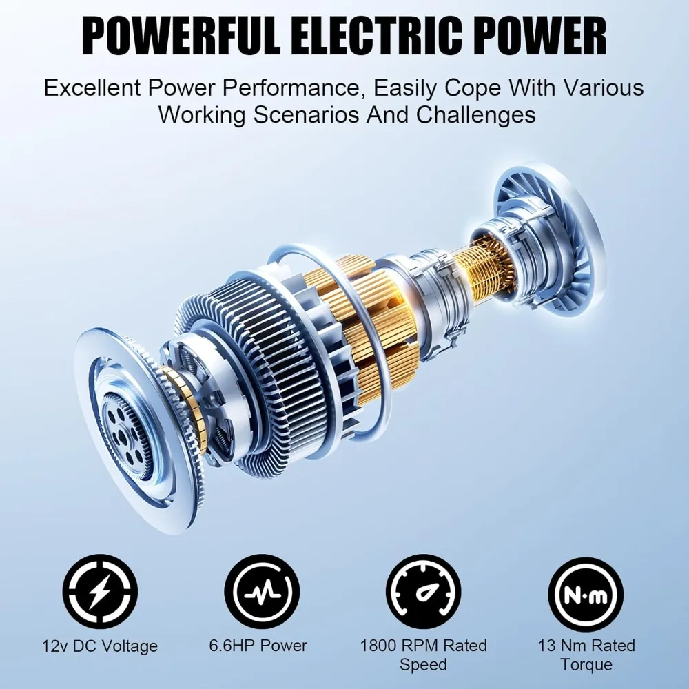 13800lbs Electric Vehicle Winch, Waterproof IP67 80ft Steel Cable Truck Winch with Wireless Handheld Remote, 12V Power Winch