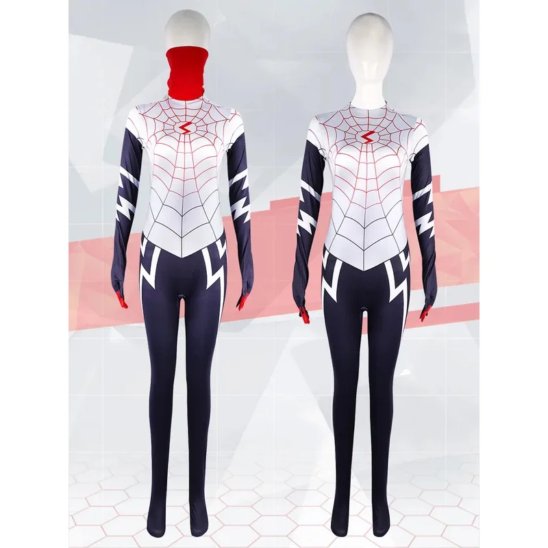 بدلة أداء المسرح التأثيرية الجديدة الأكثر مبيعًا من Cindy Muen Spider Hero ملابس ضيقة من الحرير العنكبوتي