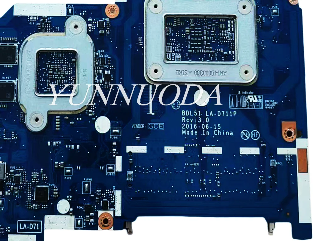 BDL51 LA-D711P ل HP 255 G5 15-BA 15-AF اللوحة الأم للكمبيوتر المحمول مع وحدة المعالجة المركزية E2 A6 A8 100% تم اختبارها