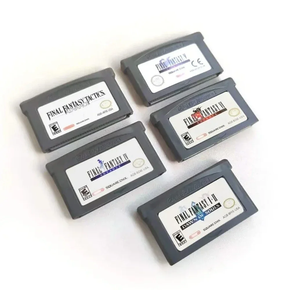 GBA لعبة سلسلة 32 بت لعبة فيديو خرطوشة وحدة التحكم بطاقة فاينل فانتسي IV فاينل فانتسي V VI متعدد اللغات