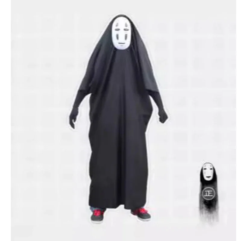 

Unisex Spirited Away Faceless Man Cosplay Gothic Victorian Halloween Show Costume For Men And Women