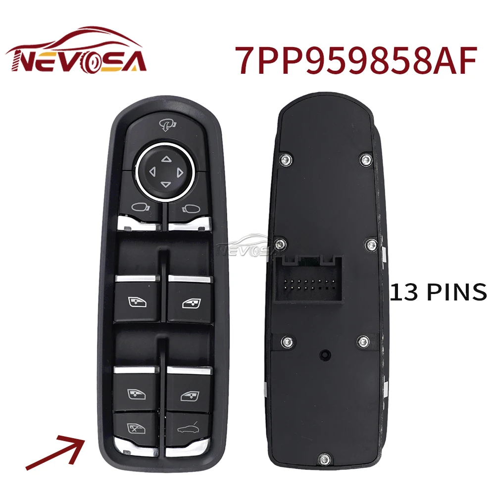 Nevosa Fensterheber schalter für Porsche Panamera 970 Cayenne 92a Macan 95b 718 918 Spyder 7 pp959858a 7 pp959855bdml 7 pp959858af