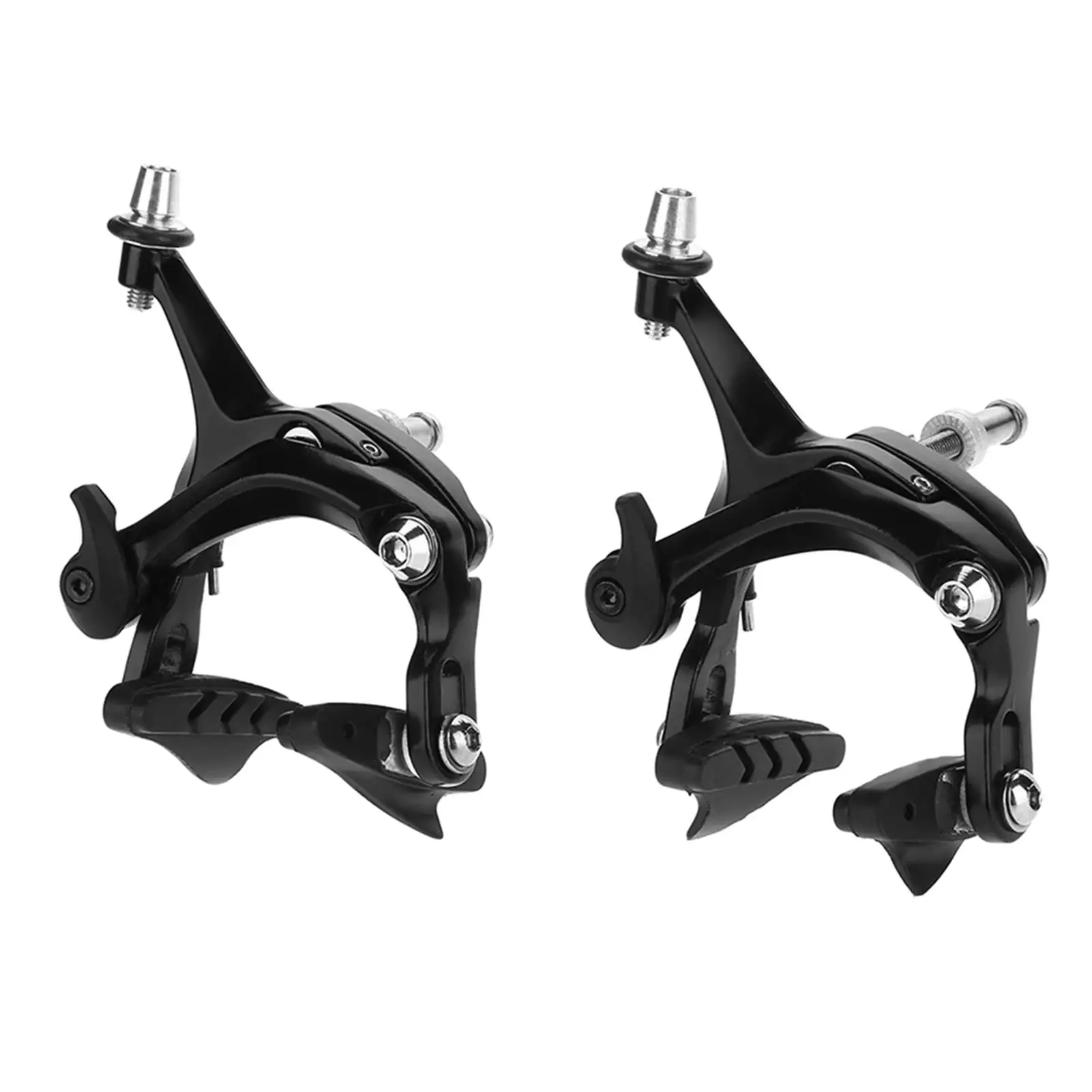 1 Pair V-Shaped Mechanical Dual Pivot Brake Set for Road Bikes - Repair Parts & Accessories