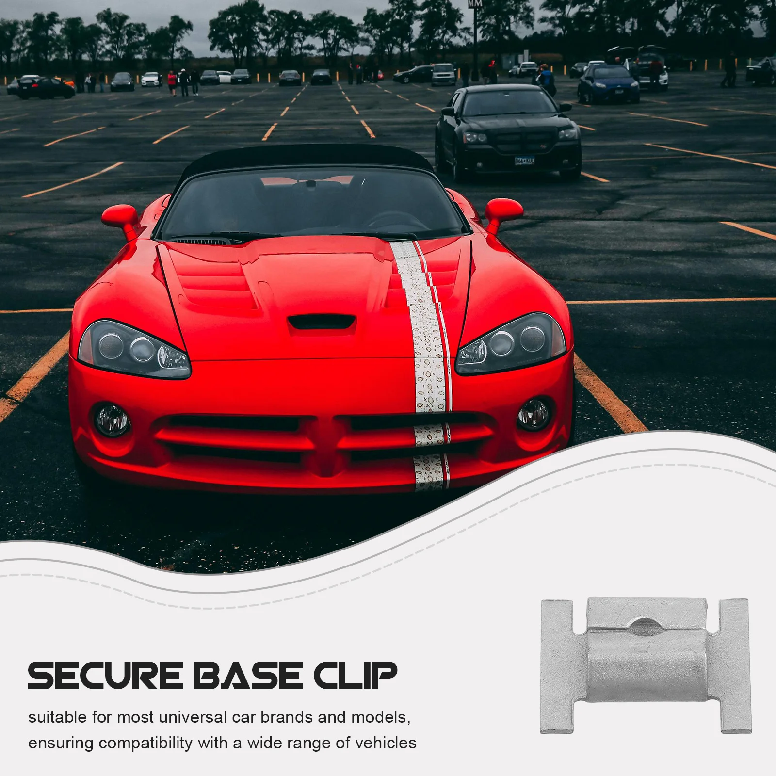 10 قطعة مقاطع التجنيب الوفير قوي الصلب العالمي السحابة عدة لمحرك المصد الأمامي قطعة من نسيج U نوع السيارات #6