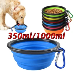 Pet Folding Bowl for Cats and Dogs Universal Silicone Eating Utensils Outdoor Portable Dog Basin for Dogs To Go Out To Hold Food