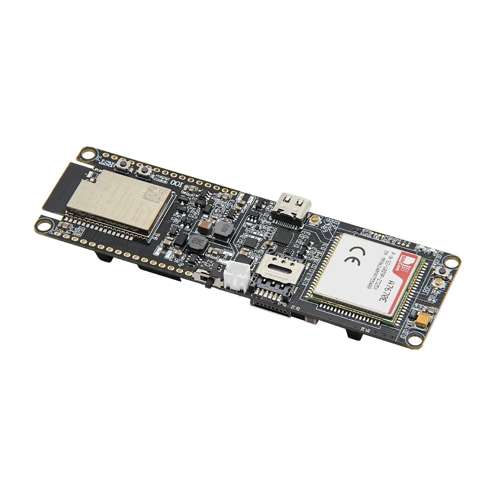 4G LTE Development Board A7670E Module MCU32 Wi-Fi Bluetooth TF Card Slot GSM With 18650 Battery Holder IoT Communication Module