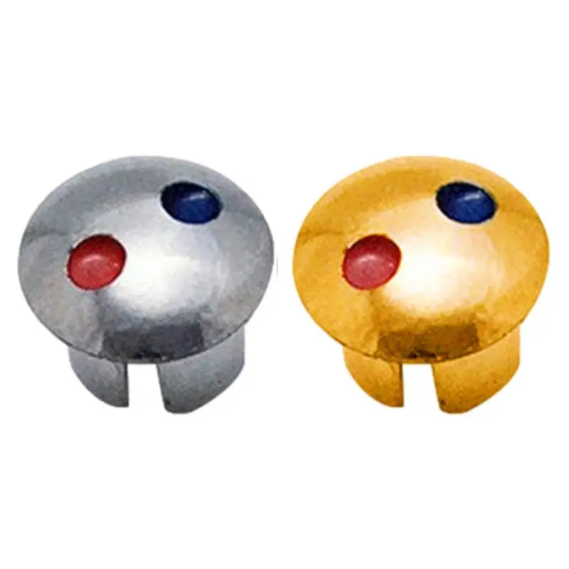 

20pcs Hot Cold Faucet Indicator Faucet Handle Accessories Faucet Handle Hot Cold Water Sign Red Blue Hot and Cold Signs Buttons