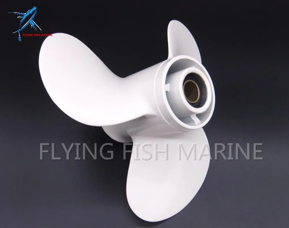 9 7/8x10 1/2-F Boat Engine Aluminum Propeller for Yamaha 20HP 25HP 30HP Outboard Motors 664-45945-00-EL 9 7/8 x 10 1/2 -F