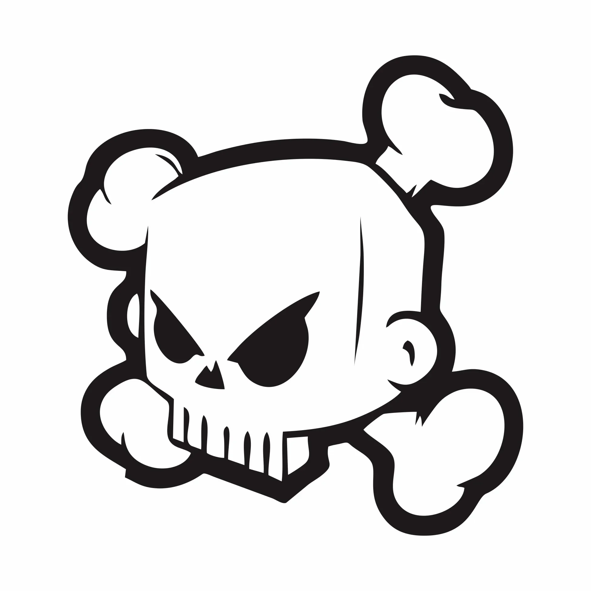 Calcomanía de personaje de dibujos animados, calcomanía decorativa de 15cm, Avatar, Angry Ken, bloque, Calavera, personalidad, coche, ventana, cuerpo, nuevo diseño