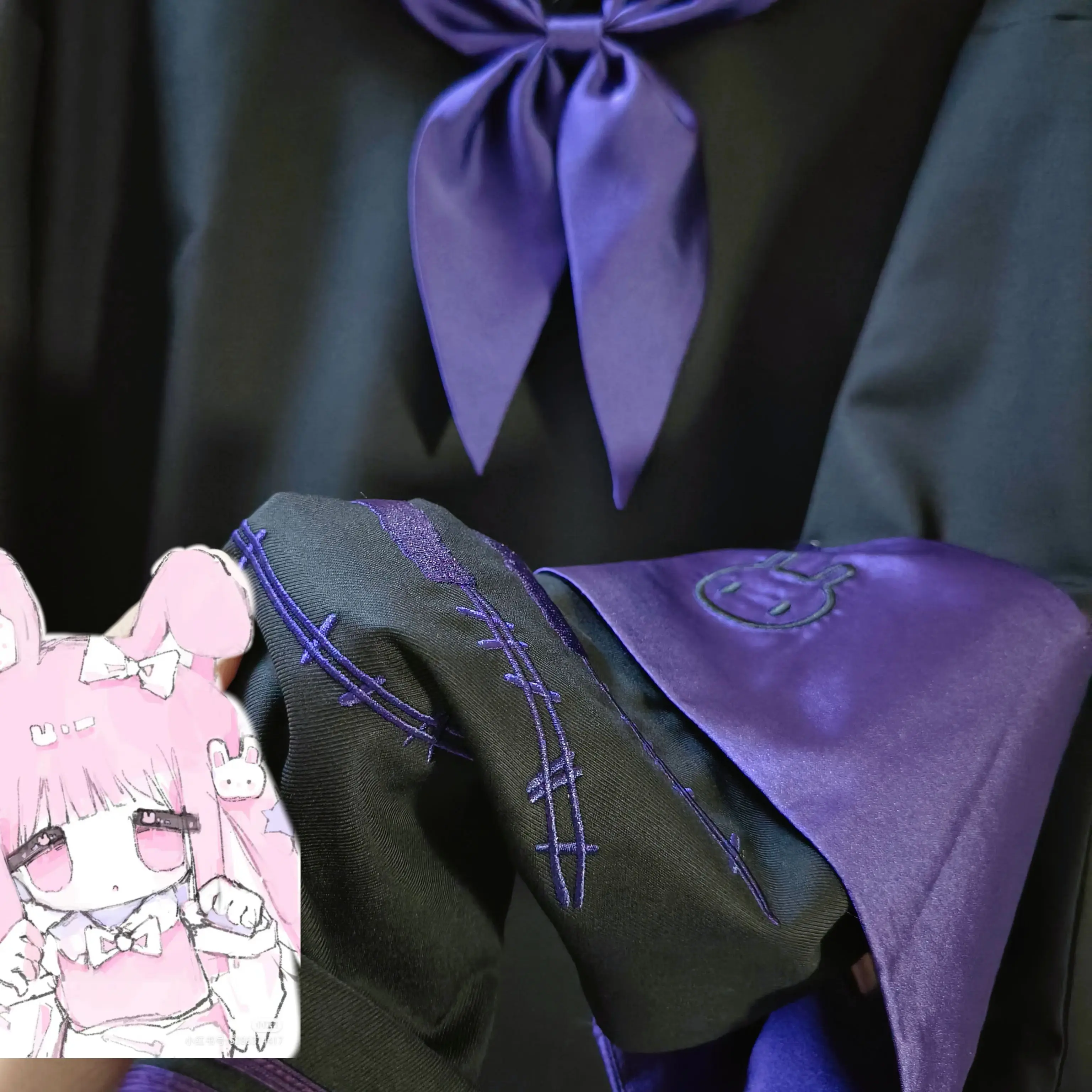 Dophee-uniforme de marinero de subcultura japonesa Original, jersey holgado con cuello azul marino, Top, camiseta de manga larga para primavera y otoño para mujer