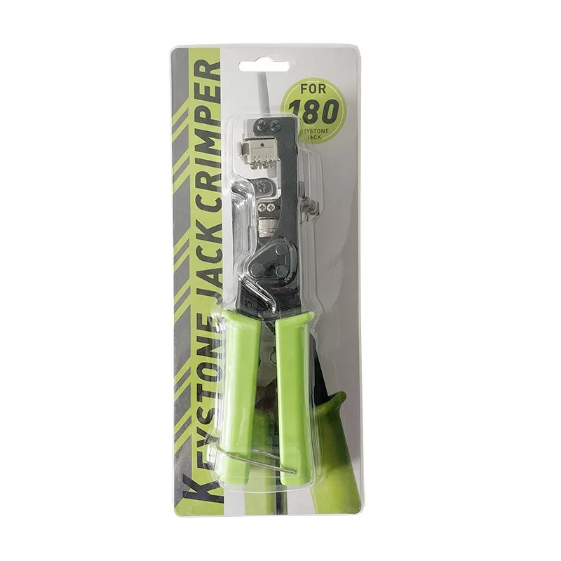 Network Cable Punch Down Implement, 110 Type Wiring Tool for Cat5 Cat6 90/180 Degree Information Module Crimping