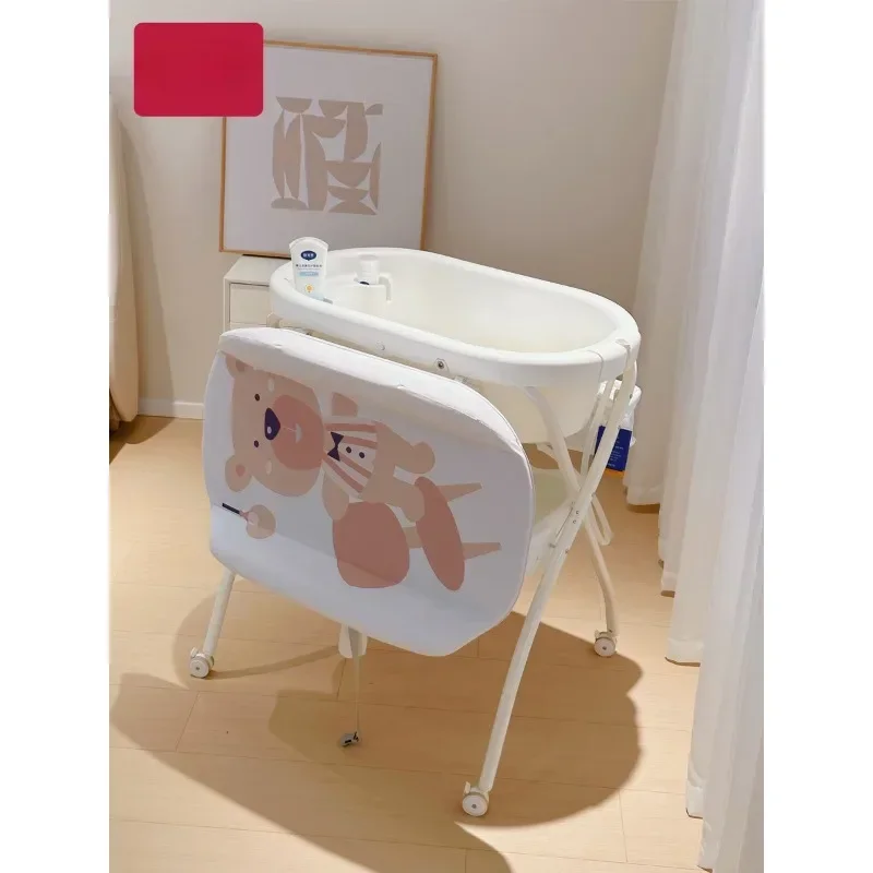 Diaper table, nursing table, bathing integrated, newborn changing table, touching two-in-one