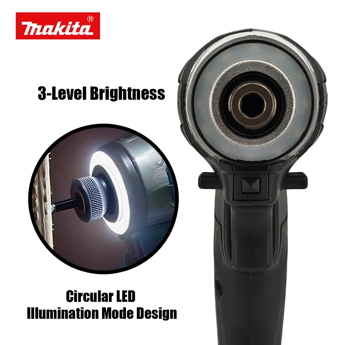 Makita DTD173 18V 180Nm Black Brushless Electric Screwdriver Multicolor DIY Home Improvement T-Mode Wood Bolt Driver view 3