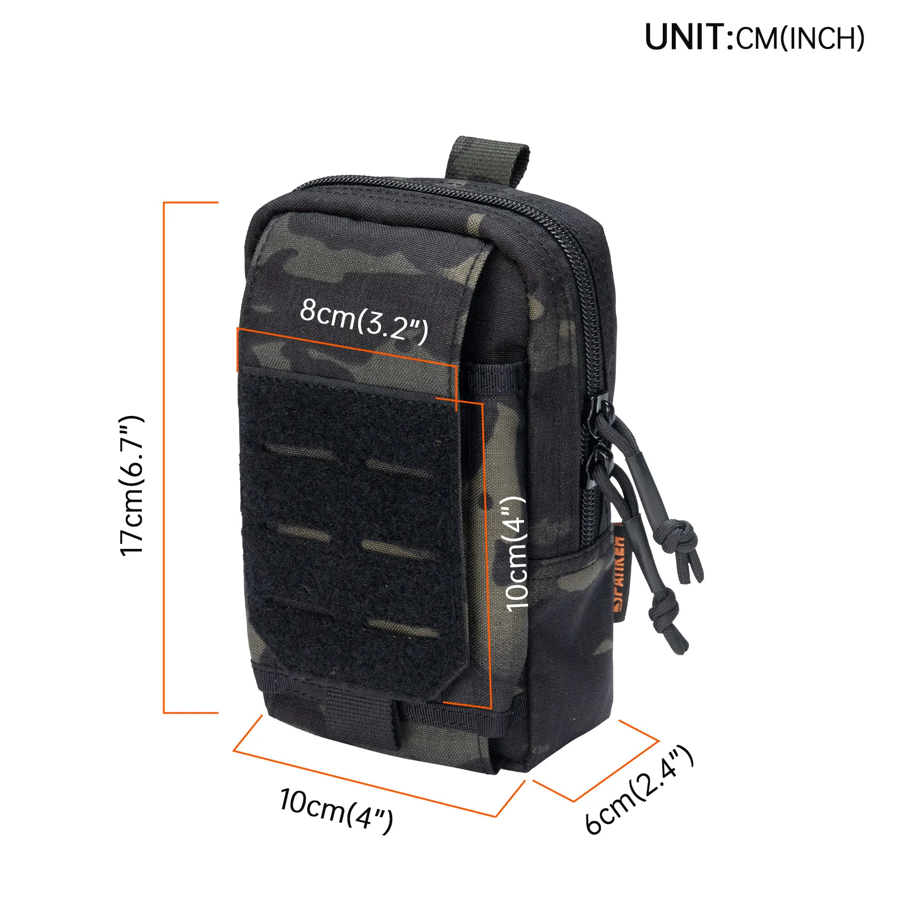Riñonera táctica MOLLE con compartimento para teléfono – EDC militar - imagen 2